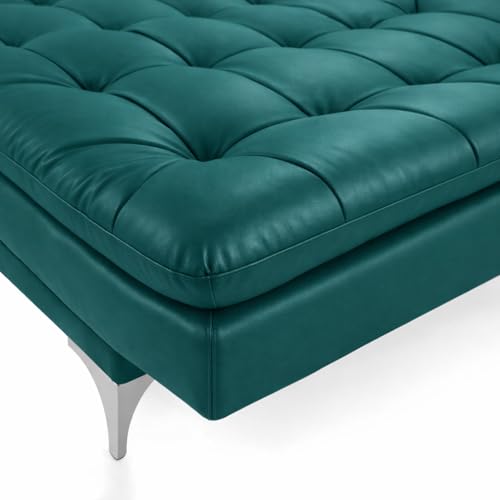 Image of Casaliving Danny 3 Seater Sofa Cum Bed Leatherette Fabric (Pine) with Two Cushions Perfect for |Home Living |Office Room and Guest Room Premium Sofa