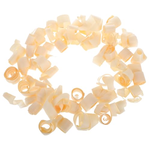 EPIGEIST 20pcs Uncolored Wood Shavings for Crafting DIY Projects, Wooden Kindergarten Shavings, Natural Pine Wood Carpentry Shreds for Arts and Crafts, Decorative Filler for Handmade