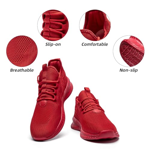 Image of DLWKIPV Womens Walking Shoes Slip On Sneakers Tennis Shoes Running Sport Workout Gym Shoes Athletic Non Slip Lightweight Breathable Fashion Casual Shoes for Travel Work