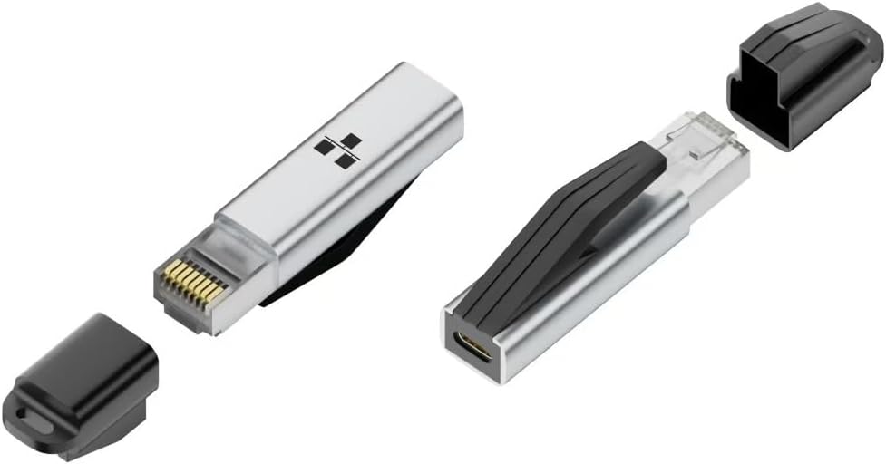 Coverzone USB C - Ethernet Adaptörü 1000Mbps, MacBook Pro ile Uyumlu, Chromebook, Dell XPS & Thunderbolt 3/4 ile Uyumlu, Tak & Çalıştır, Windows macOS Uyumluluğu | ZR1214