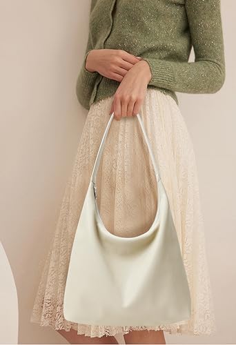 Image of KALIDI Casual Tote Bag Vegan Leather Hobo Zipper Work Bag Weekender Shoulder for Women Shoulder Travel Purse