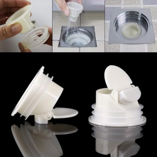 Image of KPNG Drain Backflow Preventer Plastic Odor Proof Drainage Trap Sewer Pipe Sealer for Home Bathroom Insert Drain Plug Washing Machine /Drain Cap /Drain Cover /Drain Hoses /Insect Repellent (Pack of-1)