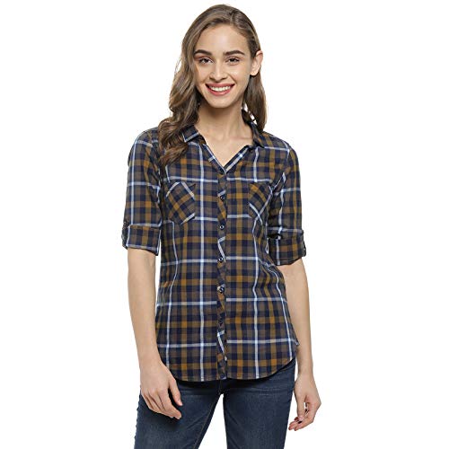 Image of PINACOLADA Women's Checkered Casual Shirt