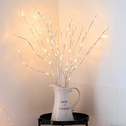 iikuru ブランチツリー LED 5本セット ツリーライト 白樺 クリスマスツリー 枝 電飾 ライト ハロウィン 北欧 イルミネーション 間接照明 おしゃれ ya006(ホワイト)