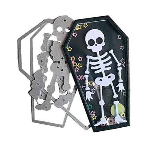 Halloween Skull Coffin Metal Cutting Dies DIY Stamps Crafts Template Mold Stencils for Embossing Scrapbooking Photo Cover