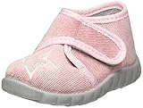 altrosa schuhe flach Stern Stickerei Fischer Jungen Mädchen Flexi Hausschuh, Altrosa, 22 EU