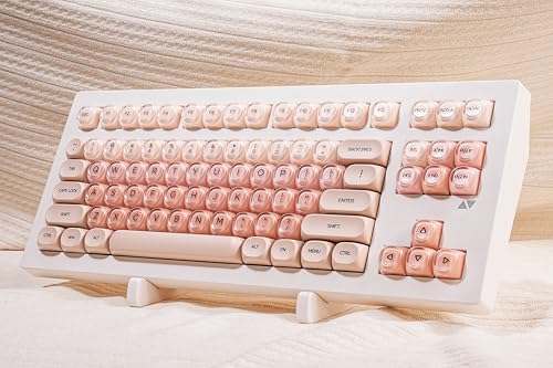 Image of ZORNHER CG870 Foundation Mechanical Keyboard,80% Pink Creamy Keyboard Wireless,Gaming Keyboard Cute,Jelly MOA Profile Round Keycaps,Creamy Sounding Linear Switches,PC Gaming