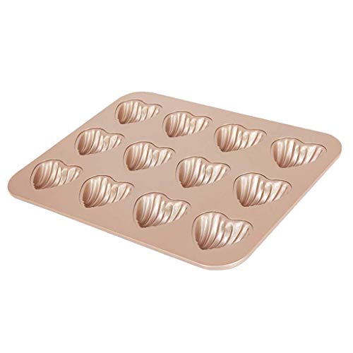 Tubayia Non-Stick Mini Madeleine Baking Mould Carbon Steel Baking Tray Madeleine Mould (Type 1)