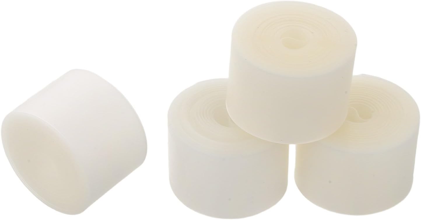 PRETYZOOM 4 Rolls Bike Tire Rim Tape PVC Protector for Road Bike Inner Tube Easy Installation Puncture Resistant Liner for Tires and Long Distance Cycling