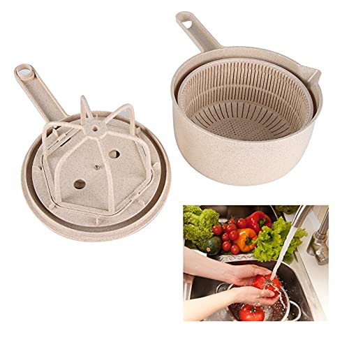 Espátula de salada, Spinner de alface com tigela e escorredor Secador manual de alface com coador de
