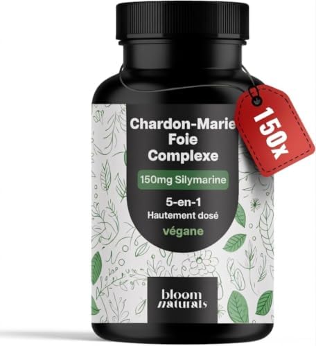 Chardon-Marie Foie Complexe – 150 gélules (5 mois) – Formule 5-en...