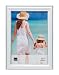Kiera Grace Avery Picture Frame, 5 by 7 Inch, White with Silver Lining