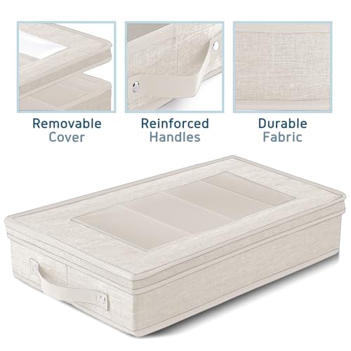 Image of Hearth & Harbor Flatware Organizer for Drawer, Silverware Storage Box