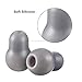 12 Packs Suit for 4 MM Diameter, Silicone Replacement Ear Tips, Earbuds, Snap Tight Soft-Sealing Ear-Tips (Gray)