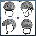 Fast Tactical Helmet High Cut with NVG Mount & Side Rails - Lightweight, Adjustable Fit - Ideal for Airsoft, Paintball, Outdoor Cycling, and Tactical Training(Gray)