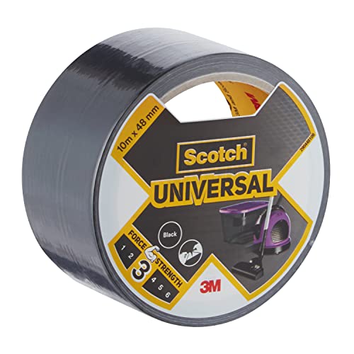 Scotch 29044810B Universal Klebeband 2904, schwarz, 10 m x 48 mm
