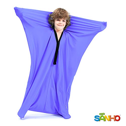 SANHO Sensory Sock Body Sock,Perfect for Children with Sensory Processing Disorder,Updated Version, Purple, X-Large