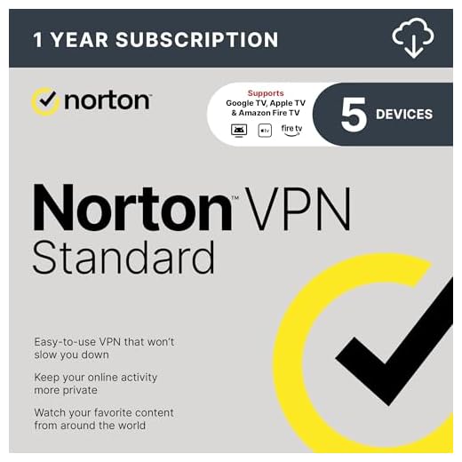 Norton VPN Standard, up to 5 Devices, Fast & Private [Download]