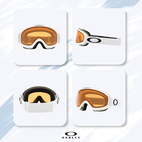 Oakley O-Frame 2.0 Pro L OO7124 Matte White w/Persimmon Ski Goggles for Men for Women + Bundle Accessory Leash Kit, Microfiber Pouch - Thumbnail 2