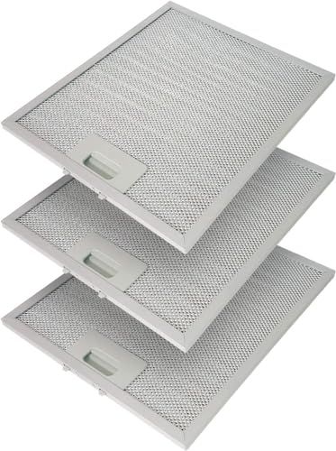 3x filtre à graisse métallique pour hotte aspirante - 305 x 267 mm - Grille de filtre pour AEG Electrolux 405525042-9 4055250429 Elica GRI0009219A KIT0010805 93952919...