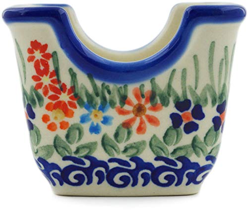 Polish Pottery Sugar Packet Holder 3-inch Blissful Daisy