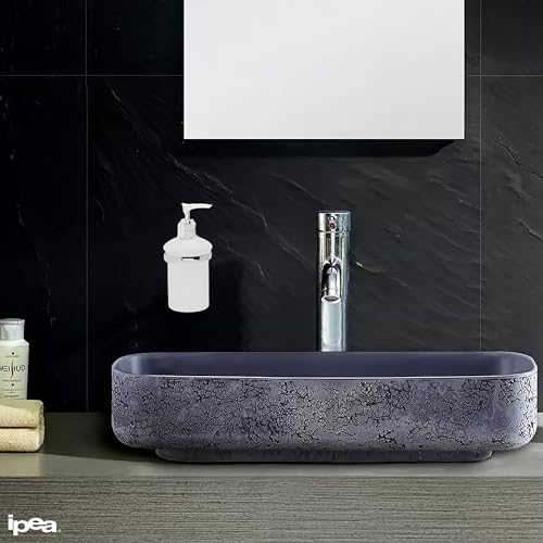 IPEA Seifenspender Selbstklebender Wandmontierter Spenderhalter – Keine Bohrung Erforderlich – Modernes Design – Eleganter Wandhalter für Flüssigseife zum Ankleben im Bad, in der Dusche, im Haus