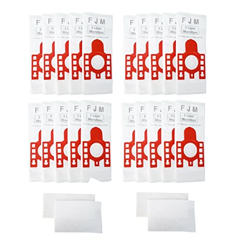 Avern FJM Type Hoover Bags For Miele C1 C2 Compact Complete Vacuum Cleaners (20 Bags) S500 S511 S512 S571 S578 S599 S700 S290 S299 S41 S256i