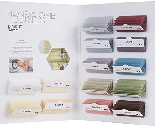 Tonature 100% Blackout & Light Filtering Cordless Cellular Shades & Blinds & Curtains Fabric Samples
