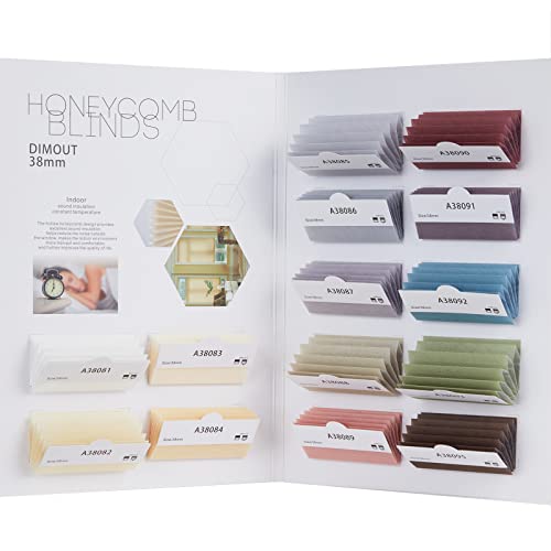 Tonature 100 % Verdunkelungs- und Lichtfilterung, kabellos, zellulare Farbtöne & Jalousien & Vorhänge Stoffproben Cover