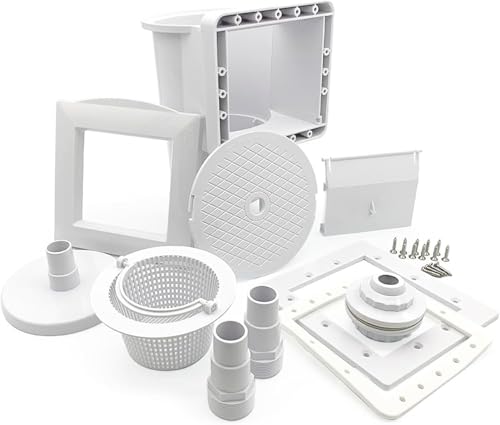 Naturii Skimmer pour piscines hors sol et enterré compatible Gre AR100, kit complet avec panier et accessoires, adapté à la transformation de filtre à cartouche à filtration de sable