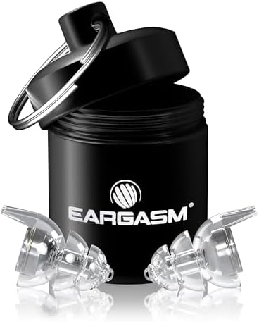 Eargasm Smaller Ears Earplugs - Transparent High Fidelity Filtered Noise Reducing Reusable Ear-Plugs for Kids, Women, Men - Hearing Protection for Motorcycles, Concerts, Festivals, Sporting Events
