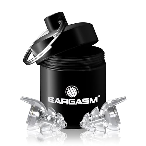 Image of Eargasm Smaller Ears Transparent Clear Earplugs for Concerts, Festivals, Musicians, Night-Life, Motorcycle Hearing Protection - Reusable Ear Plugs for Small Ear Canals, Noise Reduction up to 21 dB