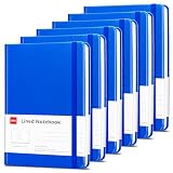 deli 6 Pack Blue A5 Hardcover Journals