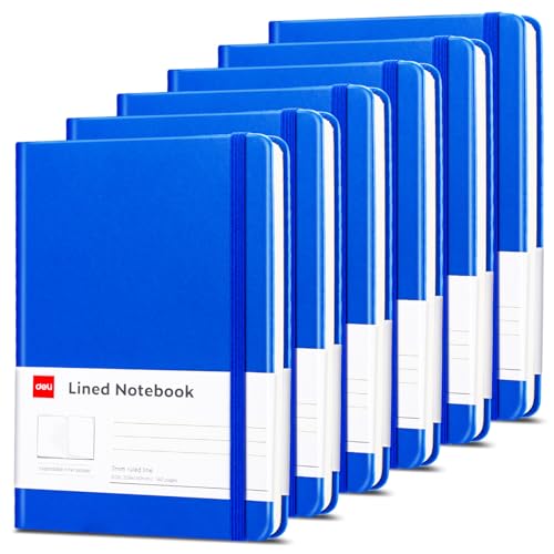Carnet de notes bleu deli en lot de 6 pièces pour écrire au quotidien