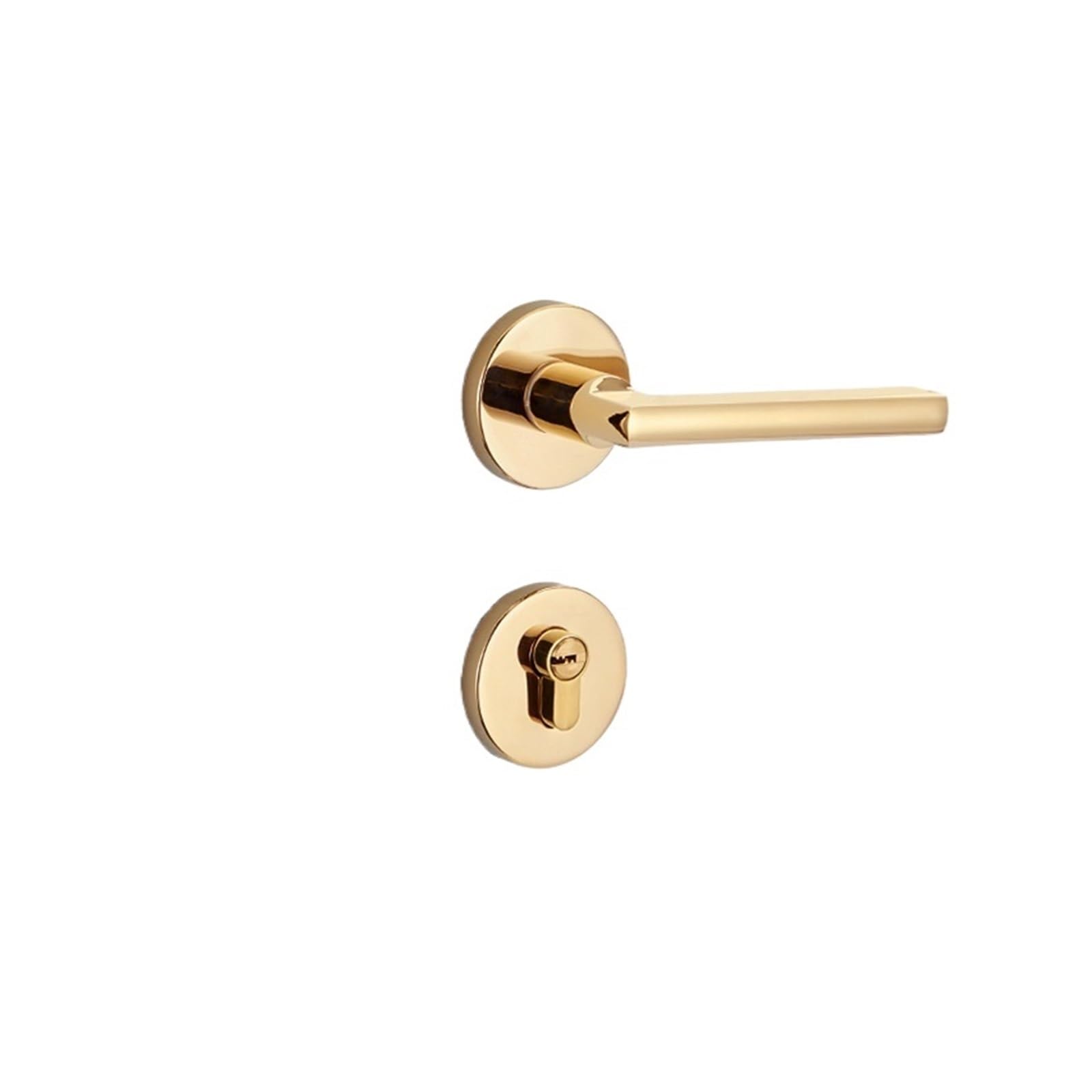 Aepqbgqj One Color Zinc Alloy Light Luxury Magnetic Silent Brass Core Pvd Split Lock Bedroom