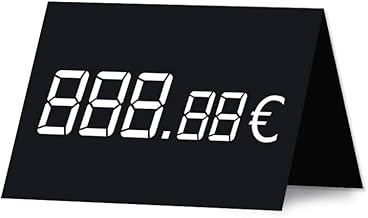 PRICARO 50 Black 3 Digit Price Tags