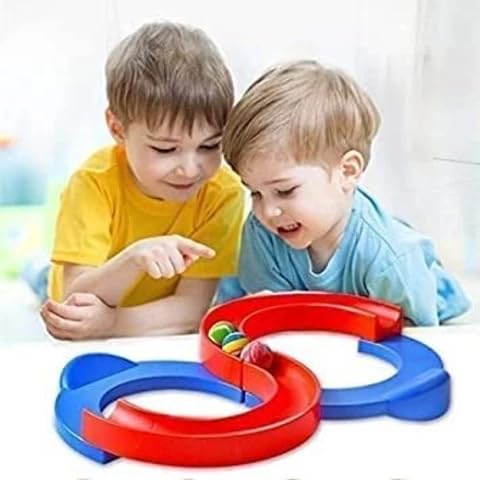 Ball Track Marble Run Toy for Kids, Safe & Fun Design, Bouncy Ball Included, Smooth Rounded Edges, 29cm-image-12