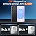 SPIDERCASE Designed for Samsung Galaxy S25 FE Case,[10 FT Military Grade Drop Protection],2 Pack [Tempered Glass Screen Protector+Camera Lens Protector] Heavy Duty Shockproof Case,Black