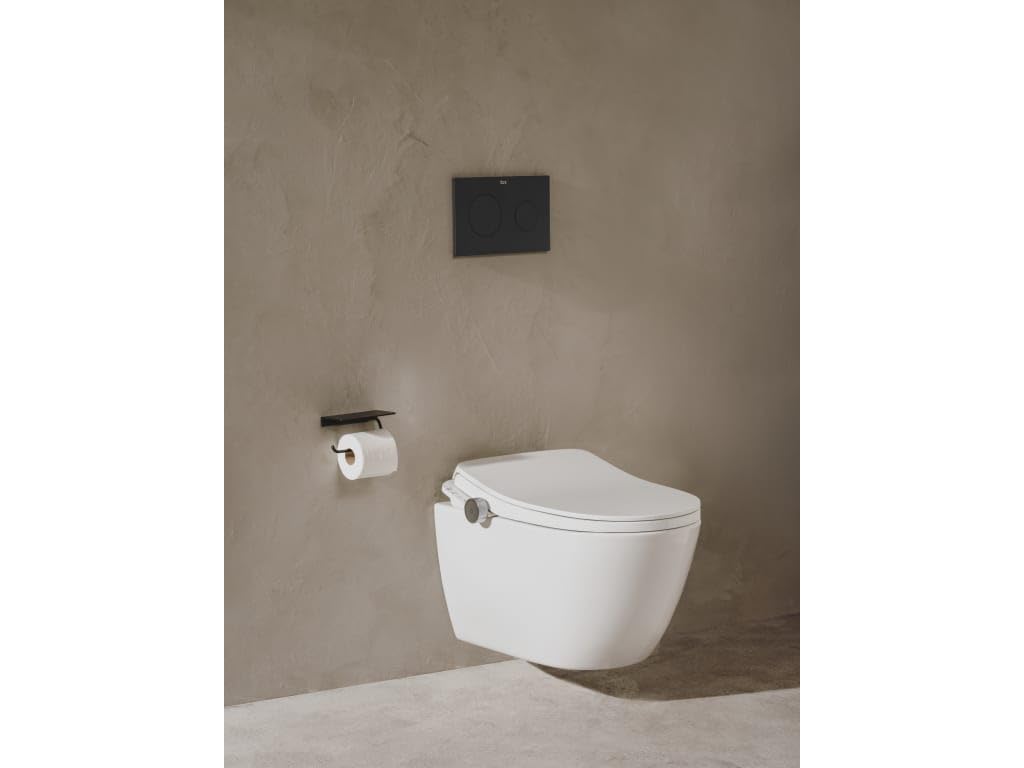 Roca A803150S01 - In-Wash® Ona - Smart toilet zawieszony Rimless z wyjściem do ściany. Obejmuje pokrywę i siedzisko. Potrzebujesz gniazda sieciowego.