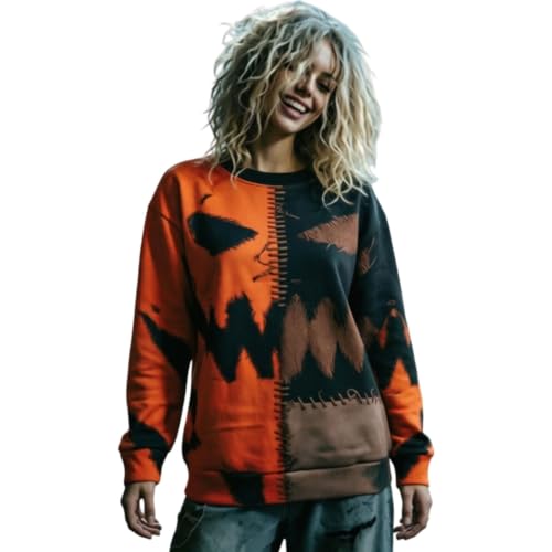 Pull surdimensionné en tricot col rond idéal pour vos soirées d'automne et fêtes d'Halloween
