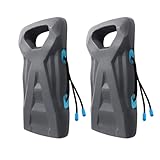 Sebnux Boat Fenders Boat Bumpers for Docking Portable Boat Fenders EVA Pontoon Boat Fenders Ideal for Fishing Boat, Pontoon Boat, PWC and Jet Ski (X-Shape 2 Pack), Grey