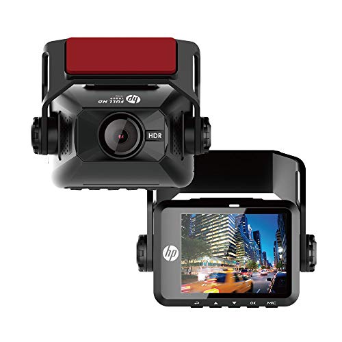 HP F650G Dash Cam, 1080P Full HD, Super Night Vision with, Parking Mode