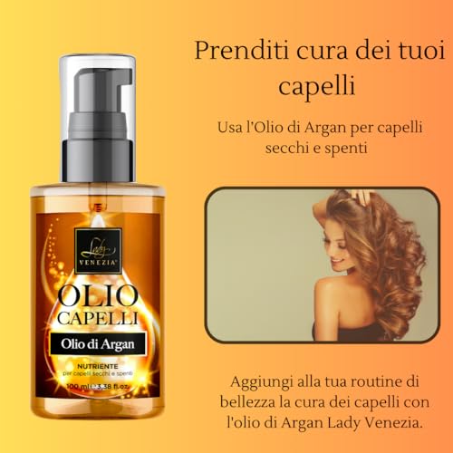 Lady Venezia - Olio di Argan per i Capelli - Cura