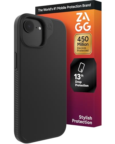 Coque iPhone 16e ZAGG Milan élégante luxe en graphène robuste noire