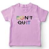 lepni.me T-Shirt pour Enfants N'abandonnez Pas l'arc-en-Ciel Rester Heureux Citation de Motivation (12-13 Ans Rose Multicolore)