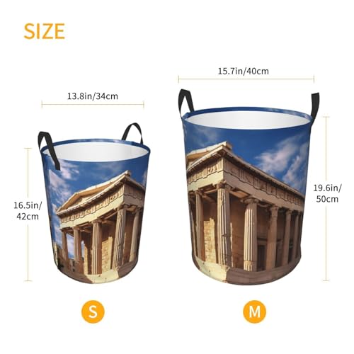 Panier à linge pliable imperméable avec poignées intégrées