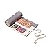 Produktbild KUOZEN rollmäppchen stiftemappe Federmäppchen aufrollen Bleistiftverpackung Federmäppchen Mädchen Leinwand Federmäppchen 12,Gray
