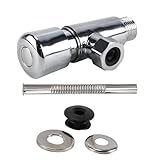 Enwye Manuelles Urinal-Spülventil aus Zinklegierung, manuelles Verzögerungs-Spülventil-Tasten-Kit für Toiletten und Urinale