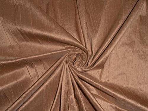 Tissu pure soie Dupioni doré et beige de haute couture pour créations luxe