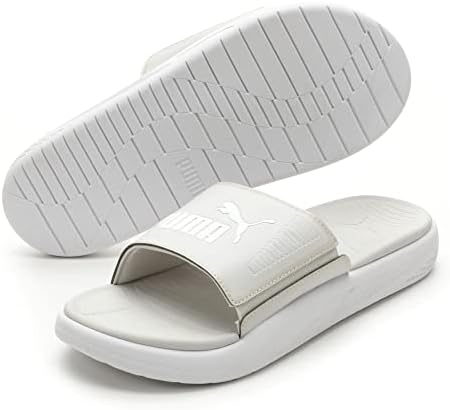 PUMA Men's SOFTRIDE SLIDE Sandal, Nimbus Cloud-Puma White, 8 | Image 4